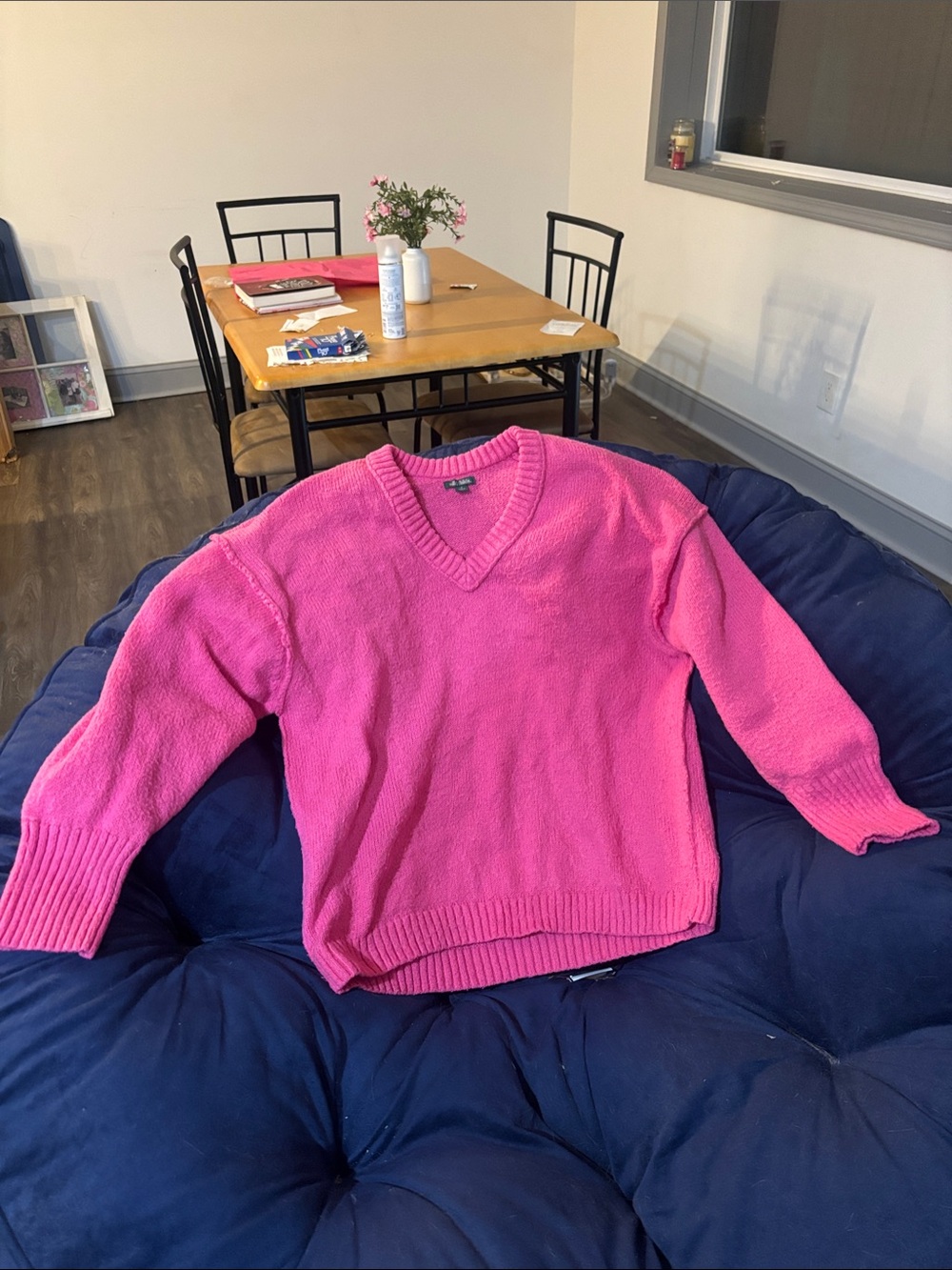 wild fable Hot Pink V-Neck Sweater